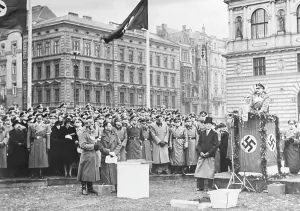 Mozart: Groundbreaking ceremony of a Mozart monument in Prague, 1941