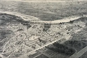 C1876: The grounds and buildings of the United States centennial in