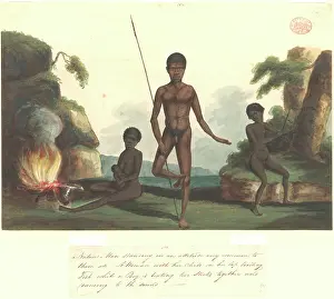 Aborigine: Group of Aborigines in a landscape