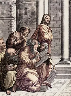 Sometimes: The Group, Agostino Veneziano, based on Raphael