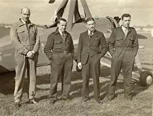 Brie: A group of four alongside an Avro 671 Cierva C30A