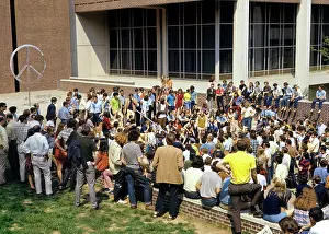 Anti War: Group of Anti-War Student Protesters Demonstrating