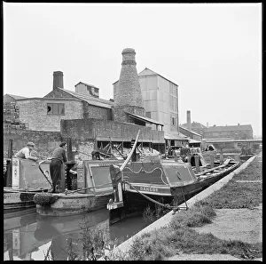 Lytton: A group of barges on the Trent & Mersey Canal