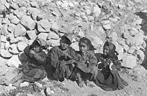 Bedouins: Group of Bedouin children, Jerusalem