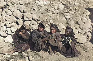 Bedouins: Group of Bedouin children, Jerusalem
