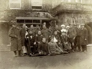 Brichington: Group of Belgian and British soldiers at Quex Park