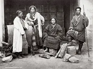 Darjeeling: Group of Bhooteas, Bhutanese, Darjeeling, India