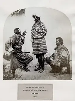 Chiefly: Group of Bhotanese, , Bhutanese, India