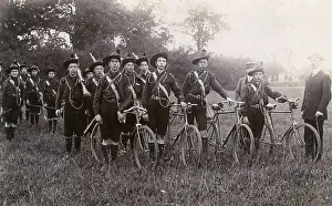 Group of boy scouts, Cyclists Rifles Brigade