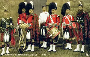 Kilts: A group of Cameron Highlanders
