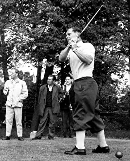 Bader: Group Captain Sir Douglas Bader playing golf