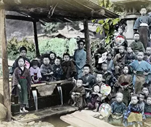 Pump Park Photography: Group of children, Japan, circa 1890