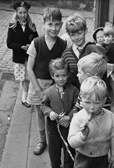 190s: Group of children in a street