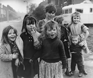 Group of children in a street