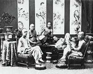 Group of Chinese men and boys