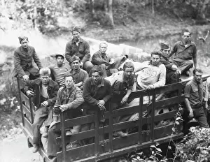 Old Fashion: Group of Civilian Conservation Corps boys