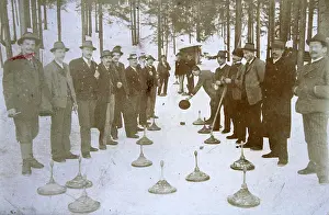 Styria: Group of curlers in Altaussee