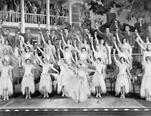 Thespians: Group of dancers standing on a stage with their
