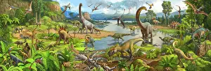 Pterosaur: A group of dinosaurs in a prehistoric environment