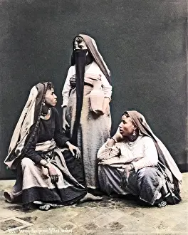 Veiled: Group of Egyptian women