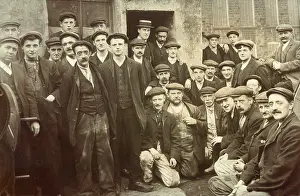 Edwardians: Group of factory workers, c.1910