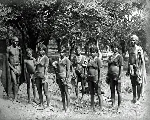 Caste: Group of hill people of low caste, India