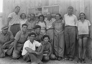 Communes: Group of Jewish immigrants harvesting hay ?