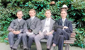 Battersby: Group of four men with hats