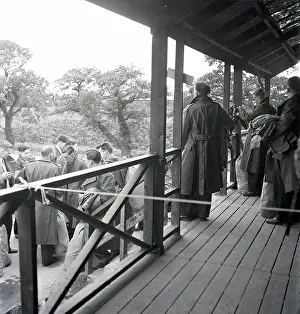 A Flying History - Peter Keating Aviation Collection: Group of men setting off somewhere