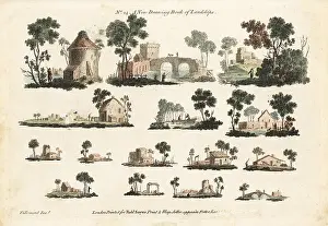 Bucolic: Group of miniature rustic landscapes, 18th century