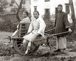 Monks: Group of monks, China circa 1890