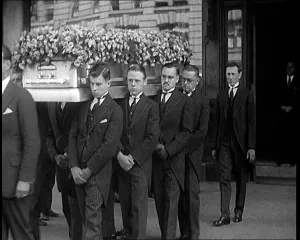Mourners: A Group of Mourners Including the Actor Douglas