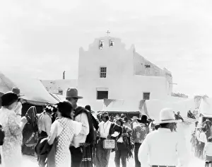 Laguna: Group of Native Americans at Corn Dance and Fiesta Laguna