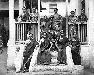 Nautch: Group of Nautch women, India