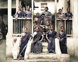 Nautch: Group of Nautch women, India