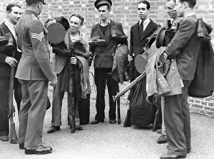 Guildford: Group of new recruits at the Stoughton Barracks in Guildford