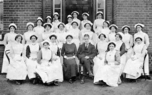 Matron: Group of nurses with matron and doctor