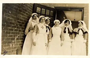 Recovery: Group of Nurses and Nuns in front of door