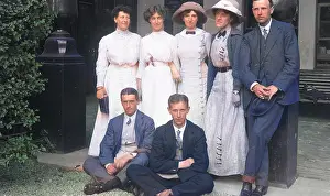 Group in front of office