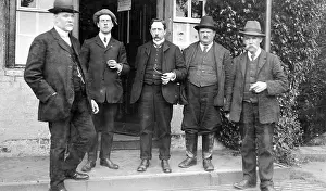 Groundsman: Group outside Ellesmere Bowling Green, Shropshire