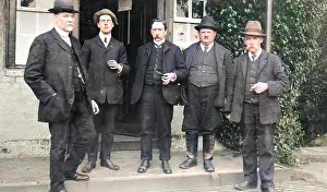 The Battersby Collection: Group outside Ellesmere Bowling Green, Shropshire