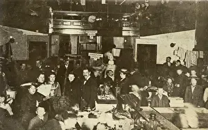 Antiques: Group of people at an antiques fair