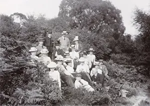 Schoolboy: Group of people in the countryside