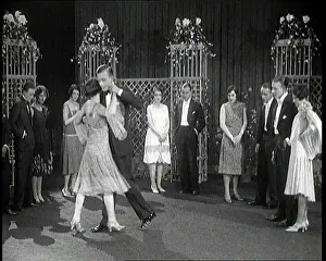 Rubbing: A Group of People Dancing the Charleston. One