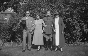 A group of people in a garden