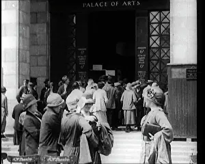 Wembley: A Group of People Queue Up To Enter The Palace