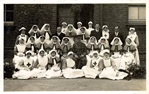 Recovery: Group Photo in front of Building with Personal Correspondenc