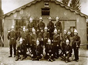 Corrugated: Group photo, Epsom Fire Station, Surrey