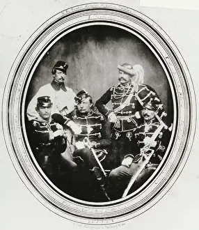 Husaren: Group photo of the 'k.k. Arader Freiwilligen