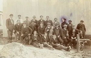 Whippet: Group photo, men with two whippets